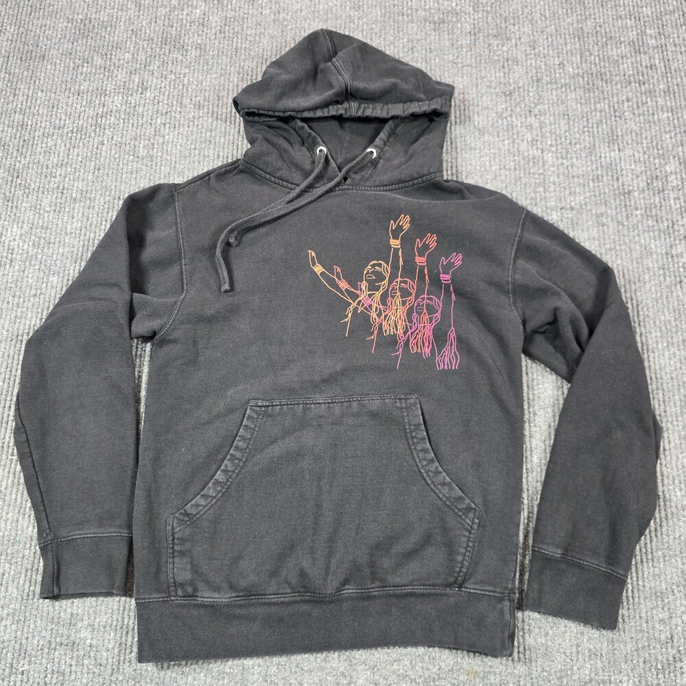 Lauren Daigle Hoodie Womens S/M Black 2020 World Tour Graphic Pullover Fleece